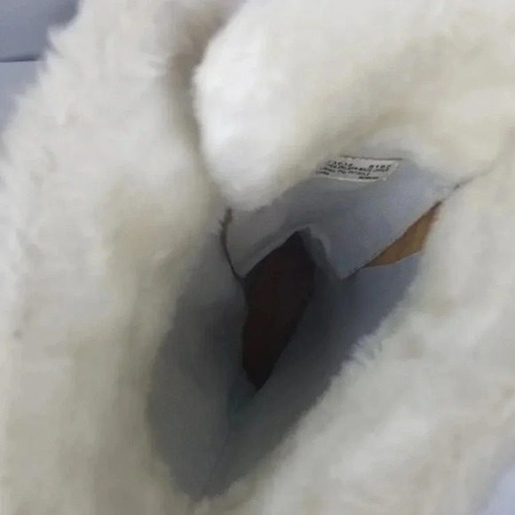 Timberland Grammercy Women's Tan Leather Lace-up Fur Lined Hiking Boots Sz 7.5M - Picture 15 of 16